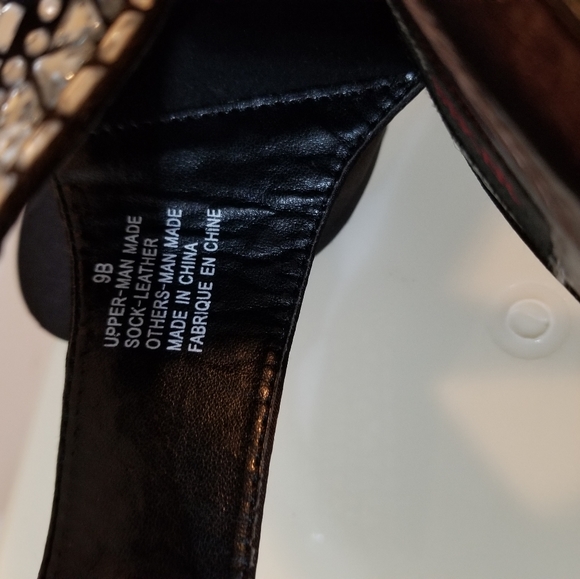 JEANNE BEKER RHINESTONE SHOES SIZE 9 - Picture 10 of 10